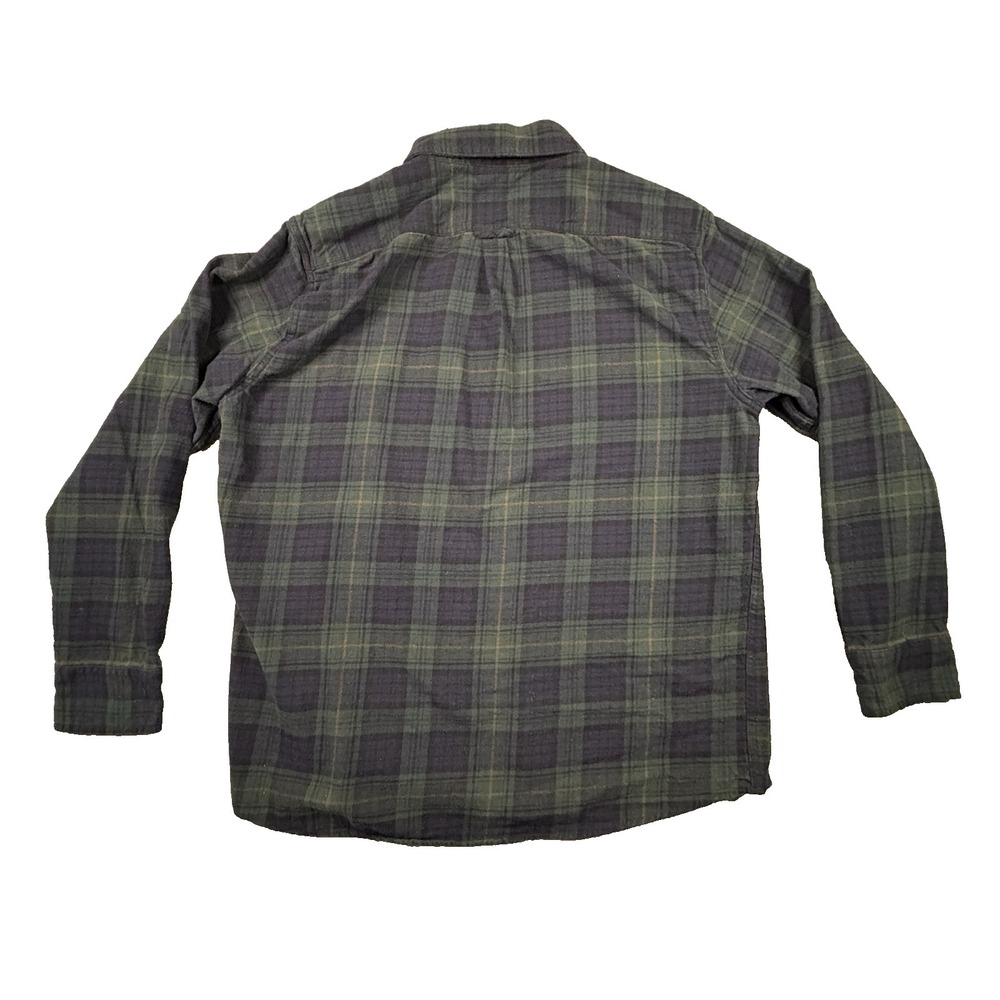 Eddie Bauer Men's L Flannel Plaid‎ LS Button Up Cotton Shirt SEE DESCRIPTION - Picture 2 of 16